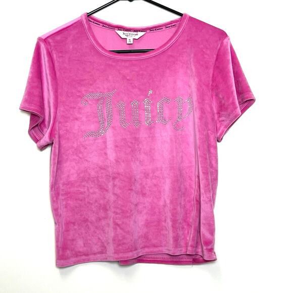 Juicy Couture studded Velvet Pajama Top XL - Picture 1 of 5